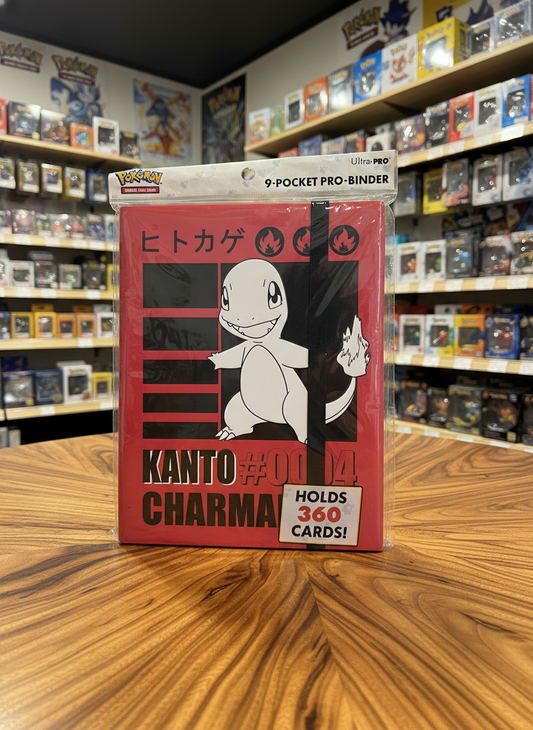 Ultra Pro Charmander Kanto 9-Pocket Pro Binder Holds 360 Cards Collectible Trading Card Storage Album - Tall Grass Grabs