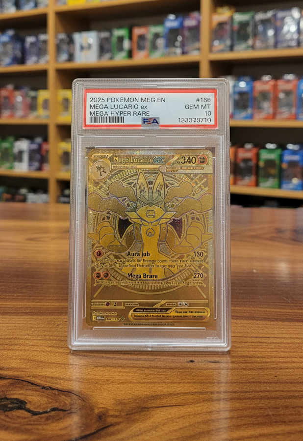 PSA 10 Mega Lucario ex - Mega Hyper Rare 188/132