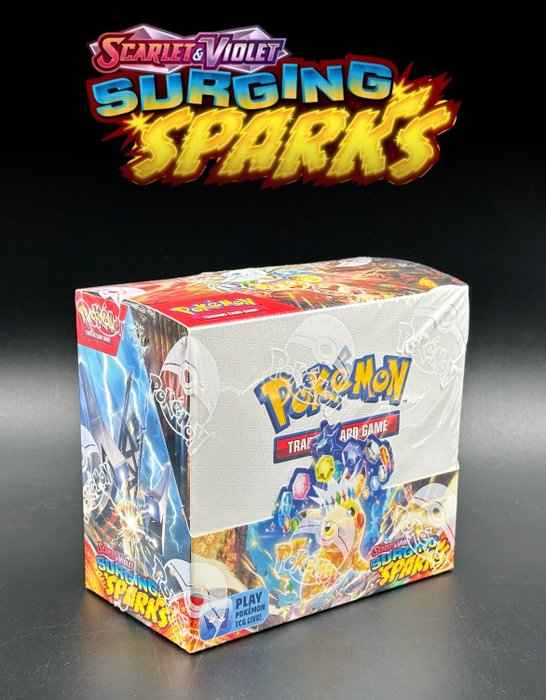 Pokemon Surging Sparks Booster Box Sealed 36 Packs 10 Cards Per Pack - Tall Grass Grabs