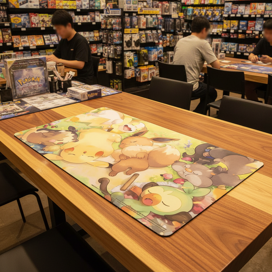 Pokemon Center Exclusive Playmat - Berry Sleepy - Anti-Slip Back Ideal for Trading Card Games Featuring Iconic Characters - Tall Grass Grabs
