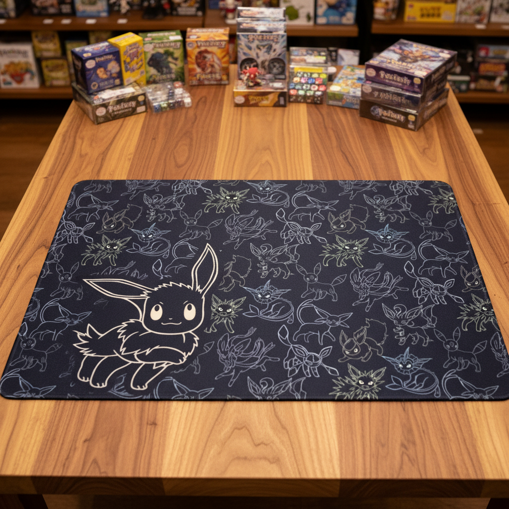 Pokemon Center Exclusive Playmat - Eevee Breakaway Playmat for TCG - Perfect Gift for Poke' Pals & Collectors