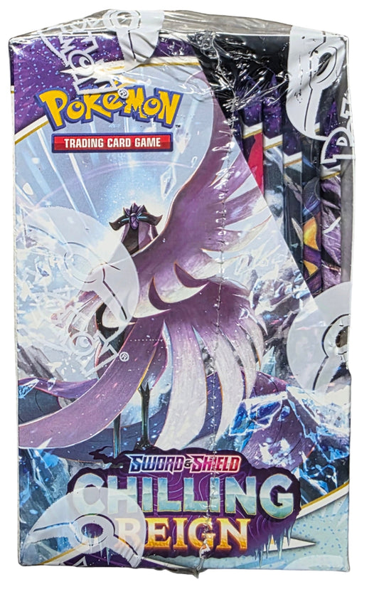 Pokemon TCG: Chilling Reign Booster Box - Sealed/Unopened with No Tears or Rips - Sword & Shield Era - Tall Grass Grabs