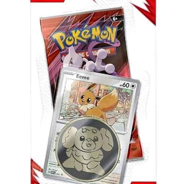 Pokémon Destined Rivals Blister Checklane 1pk Booster with Eevee Promo - Tall Grass Grabs