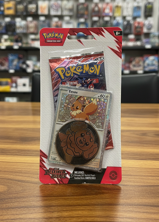 Pokémon Destined Rivals Blister Checklane 1pk Booster with Eevee Promo - Tall Grass Grabs