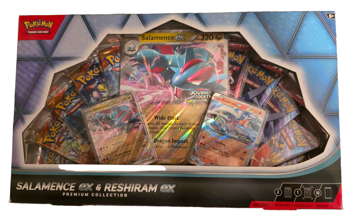 Salamence ex & Reshiram ex Premium Collection - Tall Grass Grabs
