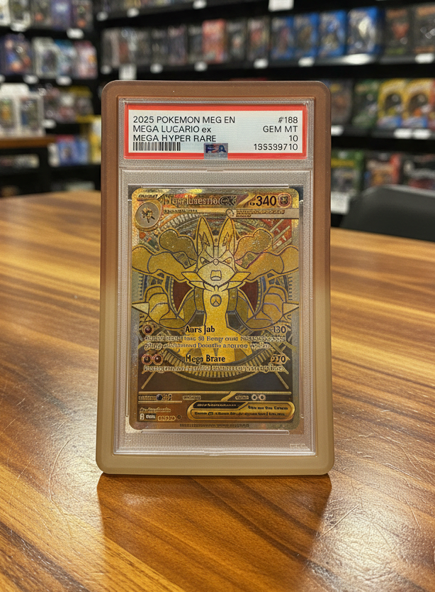 PSA 10 Mega Lucario ex - Mega Hyper Rare 188/132